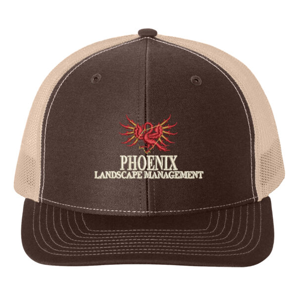 Yupoong Trucker Hat – Snap Back w/ Phoenix Logo - Adult Retro Trucker Cap Thumbnail